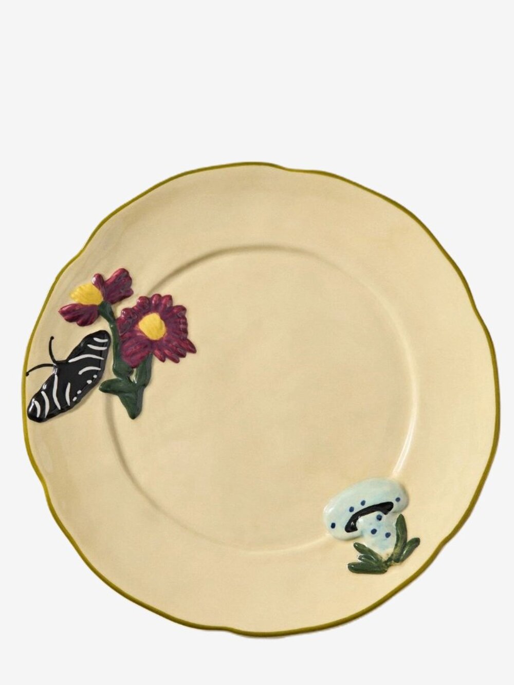 Anthropologie The Faye Icon Dessert Plate 8” Stoneware Cottagecore Whimsical New